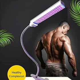 RISELY Lampe Bronzage pour La Maison,Lampe Bronzage Pliable Réglable avec Base À Clipser, Bronzage Naturel 365 Nm, Zone Dirr