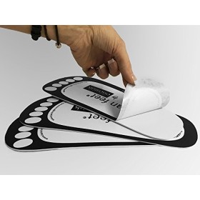 Lot de 500 pattes adhésives jetables Noir