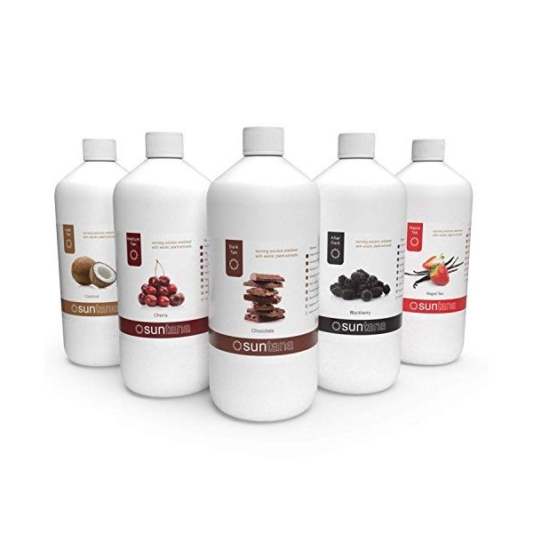 Suntana Parfumé Spray Tan Solution Famous Cinq - 5 X Litre Salon Paquet