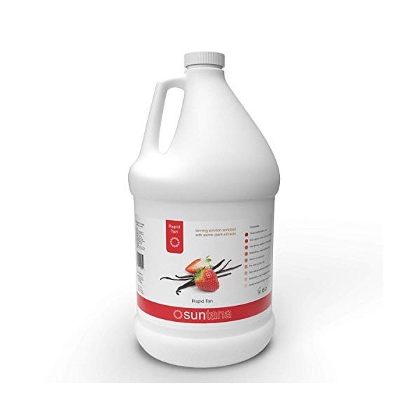 Suntana Spray Bronzage Rapide Rapide Fauve Solution, Fraise et Vanille, 4000 ML