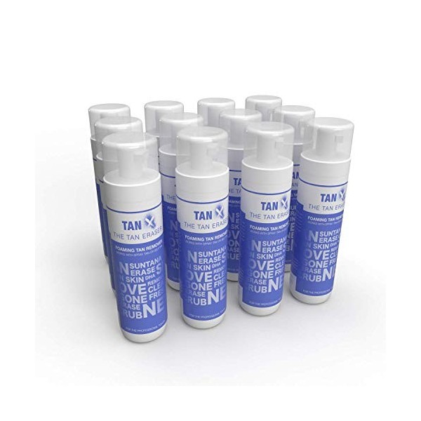 Tan X – Démaquillant moussant pour bronzage 200 ml – Lot de 12