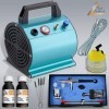 Airbrush Set Autobronzant avec compresseur aérographe Beauty Tan + Tanning de lotion pour Spray de Tanning Sunless Tan pour s