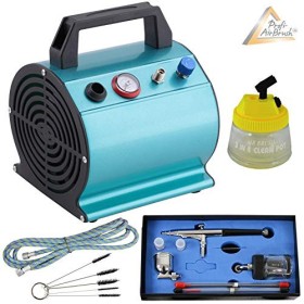 Airbrush Set Autobronzant avec compresseur aérographe Beauty Tan + Tanning de lotion pour Spray de Tanning Sunless Tan pour s