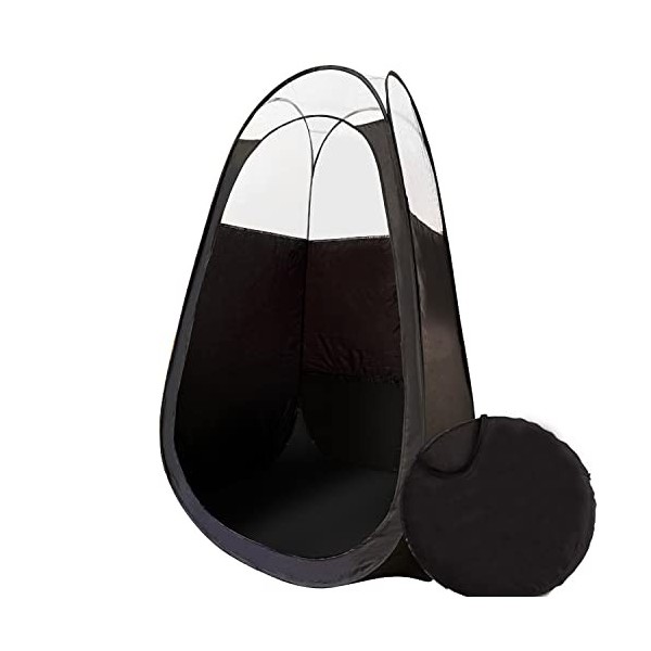 KobbTan Grande tente de bronzage de luxe – Tente pop-up portable avec étui de transport – Fenêtre transparente pour un bronza