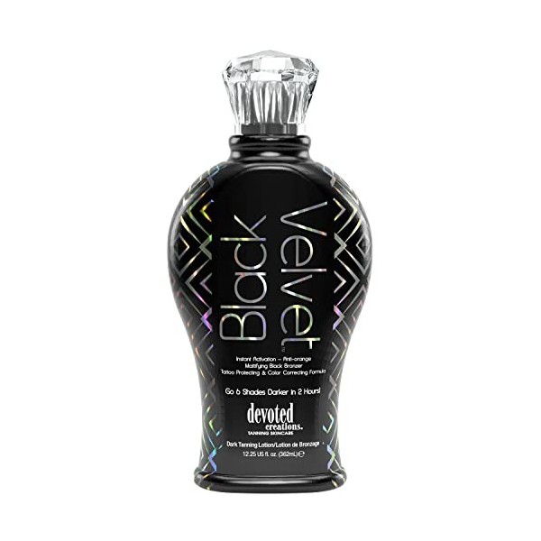 Devoted Creations Black Velvet Lotion bronzante anti-orange mate, 300 ml