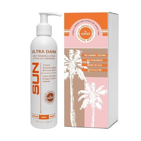 Sun Self Tanning Lotion Ultra Dark Instant Tint - Dark 8oz/236ml