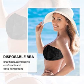 Lot de 50 soutien-gorges jetables sans bretelles pour femme, emballés individuellement, taille générale pour salon de beauté,