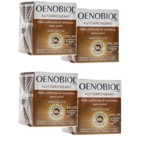 Oenobiol Autobronzant Hâle uniforme et lumineux sans soleil - Lot de 4 boites by Oenobiol