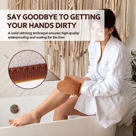 Kit applicateur 2 en 1 gant autobronzant et applicateur de lotion pour le dos, gant de bronzage pour applicateur de gant auto