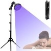 WHIPIN Lampe de Bronzage, Lampe de Sol autobronzante Pliable for Le Visage, Lampe de Solarium Portable avec Support réglable 