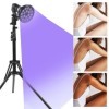 Appareil de Bronzage Domestique 395 nm, Lampe de Bronzage au Sol à lumière Violette 54 W for Un Usage Domestique, Support rég