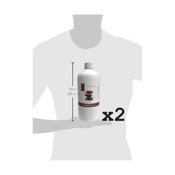 2000ml 2 X 1000ml Suntana Chocolat Foncé 12% Dha Spray Tan Solution