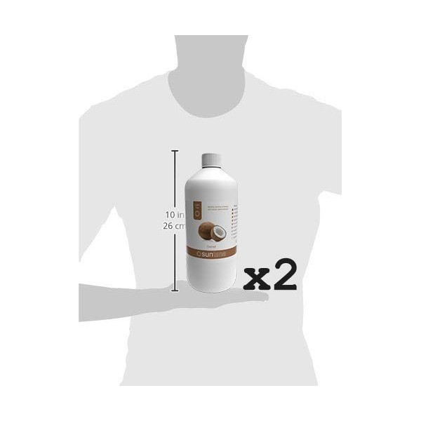2000ml 2 X 1000ml Suntana Noix de Coco Lumière 8% Dha Spray Tan Solution
