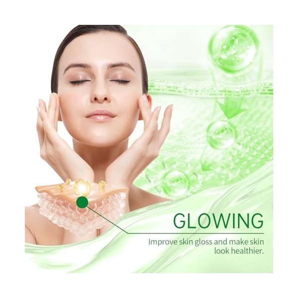 Aloe Vera Gel, Gel daloe Vera pour le Visage, Gel daloe vera pour le visage, Hydratant Visage et Corps, Calmant Après-Rasag