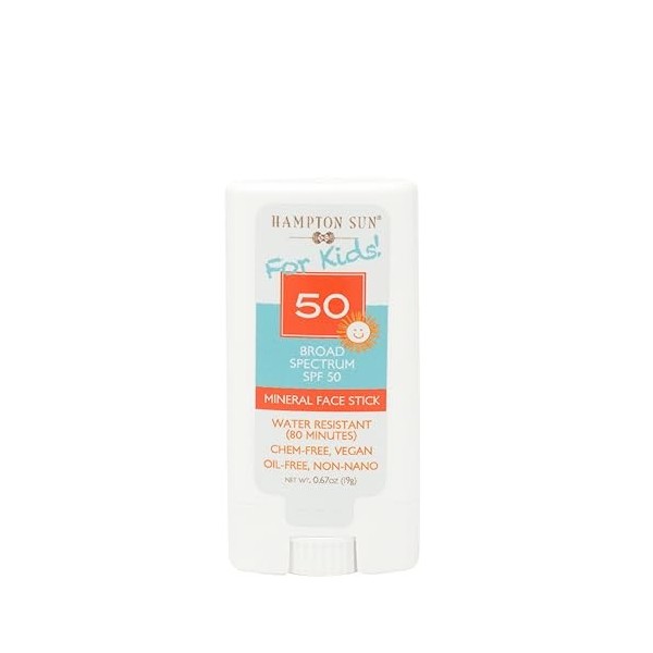 Mineral Face Stick SPF 50 by Hampton Sun for Kids - 0.67 oz Sunscreen