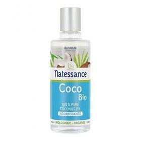 Natessance - Huile De Coco Bio - 100% Pure - Nourrissante - Certifié Agriculture Biologique - Flacon de 100 ml
