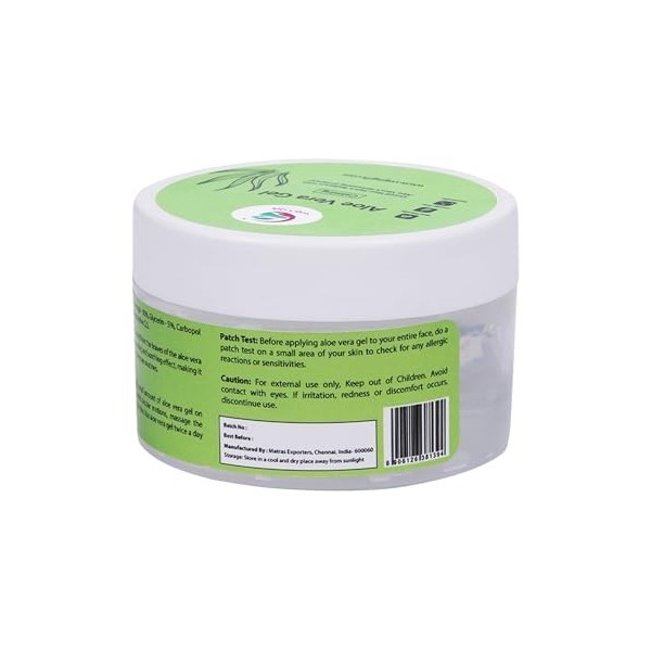 Gel dAloe Vera 12 oz | Bonté naturelle pour le visage, la peau, le cuir chevelu, les cheveux et le soulagement des coups de 