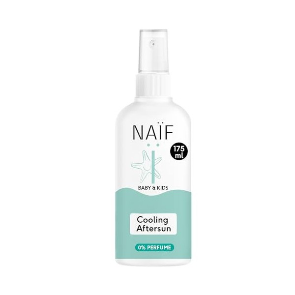 Naïf - Spray après-soleil rafraîchissant - pour bébé & enfant - Apaise et rafraîchit la peau - Spray sans microplastiques, hu