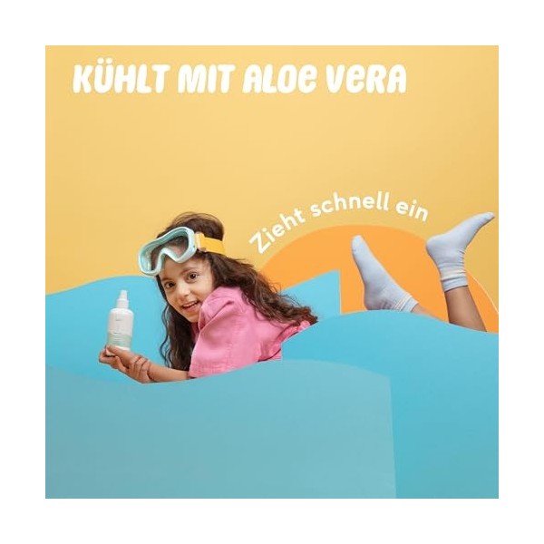 Naïf - Spray après-soleil rafraîchissant - pour bébé & enfant - Apaise et rafraîchit la peau - Spray sans microplastiques, hu