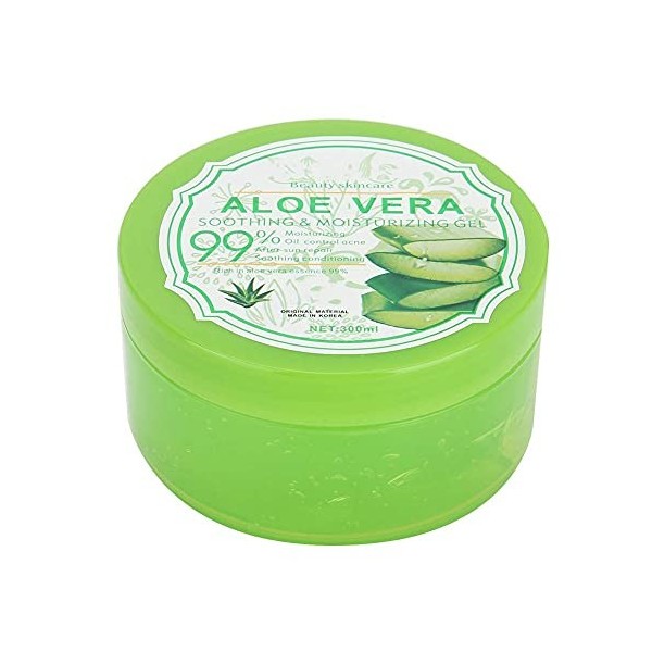 300 g de gel daloe vera bio, crème hydratante naturelle et apaisante, hydratante pour les poils du corps, soin des coups de,