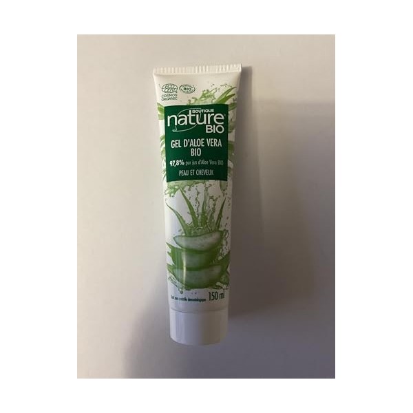 Gel Aloe Vera bio 97,8% pur 150 ml - Boutique Nature - Beauté et hygiène - Solaires - Après-soleil bio