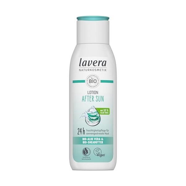 lavera Lotion après-soleil - Soin hydratant 24 h - Apaisant et rafraîchissant - Protection solaire - Végétalien - Cosmétique 