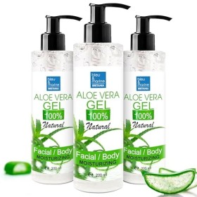 Gel dAloe Vera 100% Naturel, Raffermissant Corps, Anti Rides Visage, Hydratant Peau et Cheveux, Apaisant et Réparateur Cheve