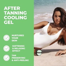 BYROKKO Gel daloe vera 215 ml - Gel après-bronzage rafraîchissant à absorption rapide - Hydrate intensément, régénère et p