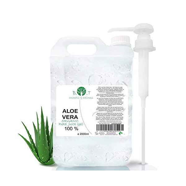 Concentré liquide daloe vera BIO Fresh directement issu de la plante cultivée biologiquement. 100% naturel et purp. Pressé à