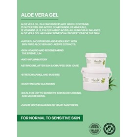 Gel daloe vera, pour hydrater et traiter les peaux sèches : hydrater, rajeunir, apaiser, restaurer, pot de 1000 ml