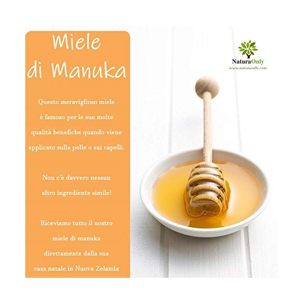 Crème au miel de Manuka: Aloe Vera + Beurre de Karité + Huile de Coco. Hydratant naturel anti-démangeaisons pour la lotion po