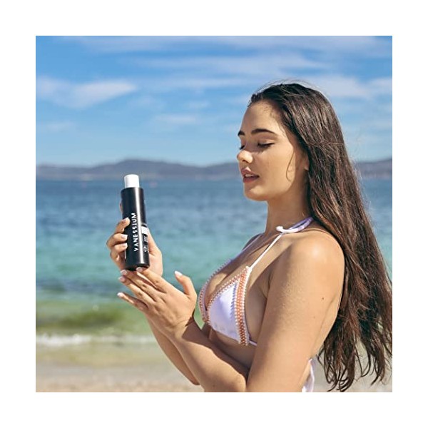 Vanessium - Shampooing Après-Soleil | Extraits dAloe Vera et de Macadamia | Sans sulfates, Parabènes et Colorants | 200 ml