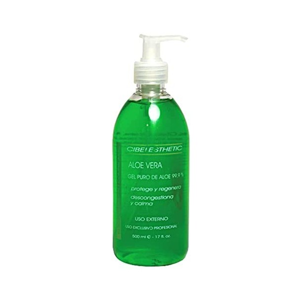 Cibelesthetic Gel 100% Pur Aloe Vera - Apaise, hydrate et régénère la peau - 500ml