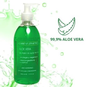 Cibelesthetic Gel 100% Pur Aloe Vera - Apaise, hydrate et régénère la peau - 500ml