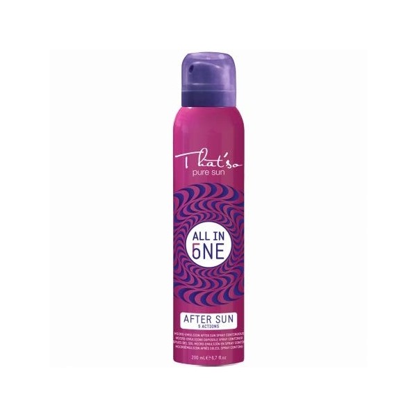 Thatso All in One – Après-soleil anti-brûlures, apaisant, hydratant avec aloe et menthol – 200 ml