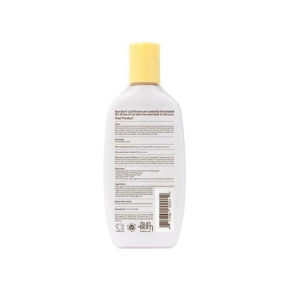 Sun Bum Refroidisse hydratant après soleil Lotion, Homme, Sun Lotion, 8 oz - After Sun Lotion, 8-ounce