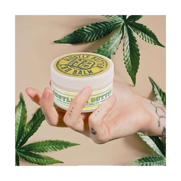 Hustle Butter CBD Tattoo Baume 150ml – Crème CBD Végane pour Avant, Pendant et Après Tatouage – Favorise la Cicatrisation de 