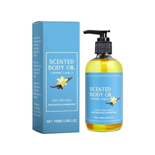 Massage sensuel au caramel, corps de vanille au caramel, huile de de vanille, 100 ml de luxueux mélange de la peau douce et n