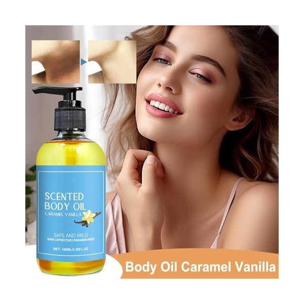 Massage sensuel au caramel, corps de vanille au caramel, huile de de vanille, 100 ml de luxueux mélange de la peau douce et n
