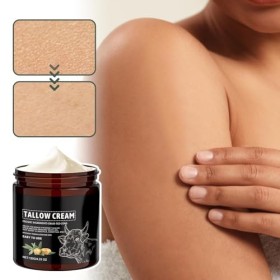 Lot De 2 Crèmes De Soin Pour Peau Au Suif Bœuf Biologique, Suif Bœuf Nourri À L Biologique, Crème De Suif Biologique, Baume 