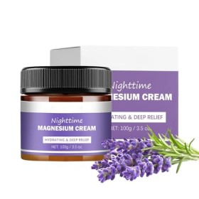 Crème Au Magnésium Pour Dormir - Crème De Soulagement Naturelle Au Magnésium - Apaise Les Muscles Et Améliore Le Sommeil, Hui