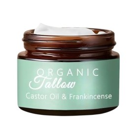 Organic Beef Tallow Skin Care, Beef Tallow Moisturiser, 141ml Beef Tallow Face Cream, Grass-fed Beef Tallow with Castor Oil a