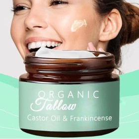 Suif De Bœuf Nourri À Lherbes Avec Huile Dencens Et Huile De Ricin, Suif De Bœuf Biologique Pour Hydratant Pour La Peau, Ba