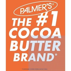 Palmers Formule au beurre de cacao avec vitamine E adoucit, lisse et soulage la peau sèche 48 heures dhumidité, lisse les m