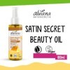 Alviana Satin Secret Beauty Oil Lot de 2 flacons dhuile hydratante de luxe pour le corps, le visage, les cheveux et les ongl