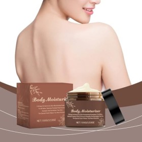 Yjs327 Beurre corporel hydratant améliore lélasticité de la peau hydratant et lisse marron, 6,4 x 5,6 cm 