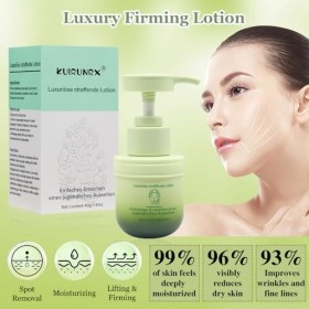 KUIRUNRX® Crème Raffermissante, Lait Corporel Raffermissant Pour la Peau, Avec Crème Raffermissante, Pour le Cou ou le Corps,
