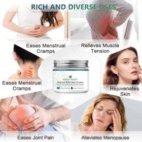 Crème digname sauvage, crème végétalienne digname sauvage pour léquilibre hormonal, crème digname sauvage bio pour la mén