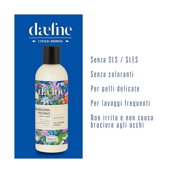 Helan Däfne - crème hydratante pour le corps, parfumée, antioxydante avec vitamines C et E, crème hydratante pour le corps po