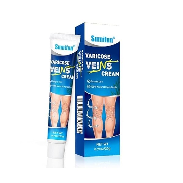 Traitement des varices des jambes, crème variqueuse, soulagement des varices, veines daraignée, 20g